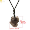 Natural Stone Animal Fox Pendant Necklace With Obsidian Black Agate And Indian Agate Braided Rope Chain Minimalist Zodiac Jewelry