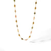 Natural Stone Beaded Bracelet And High Clavicle Chain Jewelry Set Stainless Steel Handmade With Electroplating