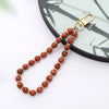 Natural Stone Beaded Mobile Phone Lanyard Hanging Chain Handmade Beaded Pendant