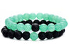 Natural Stone Bracelet Volcanic Tiger Stone White Pine Agate Elastic Thread Beaded Handmade Styling With Letters Numbers Text