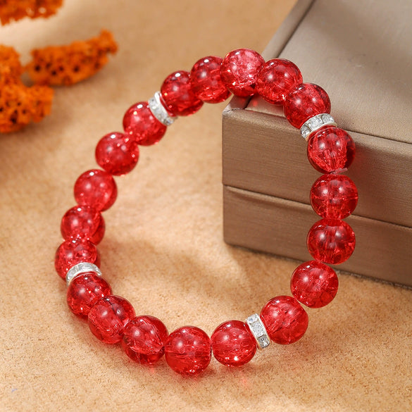Natural Stone Crystal Handmade Bracelet For Unisex With Agate