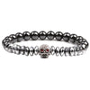 Natural Stone Fashion Skeleton Skull Bracelet  (Alloy + Spacer) Nhyl0155-Alloy-Spacer