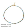 Natural Stone Freshwater Pearl Gold Plated Handmade Elegant Clavicle Necklace For Women