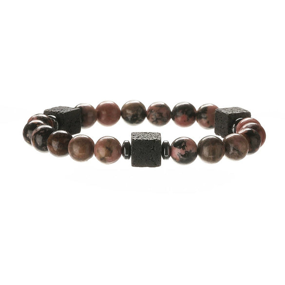 Natural Stone Geometric Beaded Handmade Unisex Bracelet Jewelry Wholesale