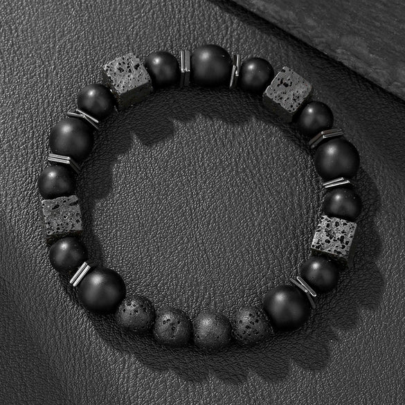 Natural Stone Geometric Handmade Bracelet For Men And Women