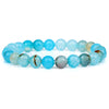 Natural Stone Handmade Fashionable Unisex Bracelet With Crystal Cat's Eye Agate