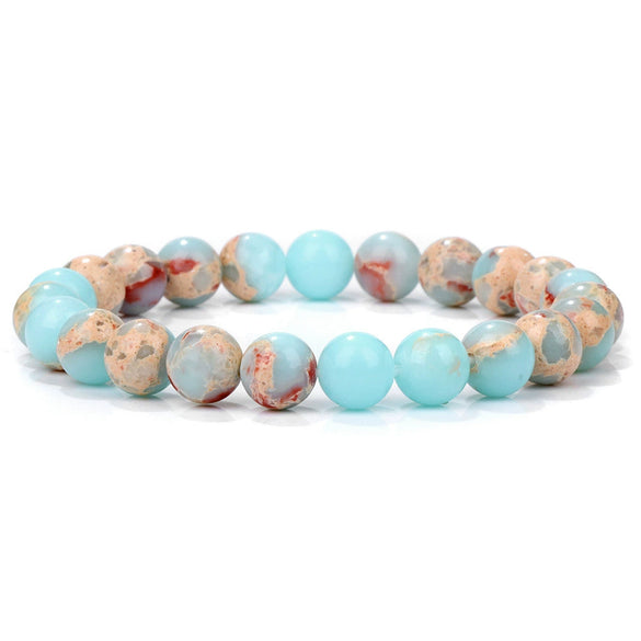 Natural Stone Handmade Fashionable Unisex Bracelet With Crystal Cat's Eye Agate