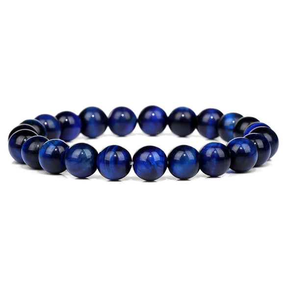 Natural Stone Handmade Fashionable Unisex Bracelet With Crystal Cat's Eye Agate