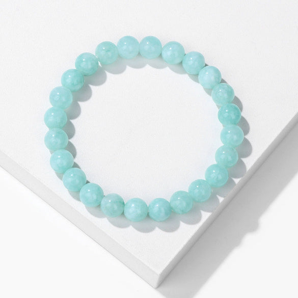 Natural Stone Handmade Fashionable Unisex Bracelet With Crystal Cat's Eye Agate