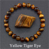 Natural Stone Handmade Unisex Animals Zodiac Mixed Color Bead Bracelet With Amethyst Tiger Eye Rose Stone Agate