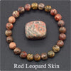 Natural Stone Handmade Unisex Animals Zodiac Mixed Color Bead Bracelet With Amethyst Tiger Eye Rose Stone Agate