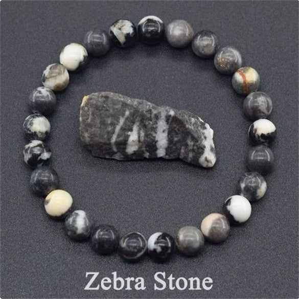 Natural Stone Handmade Unisex Animals Zodiac Mixed Color Bead Bracelet With Amethyst Tiger Eye Rose Stone Agate