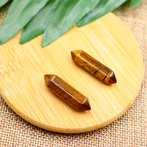 Natural Stone Hexagonal Pillar Bullet Pendant Polished Yoga Stone Crystal Naked Pendant Diy Winding Necklace