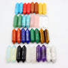 Natural Stone Hexagonal Pillar Bullet Pendant Polished Yoga Stone Crystal Naked Pendant Diy Winding Necklace