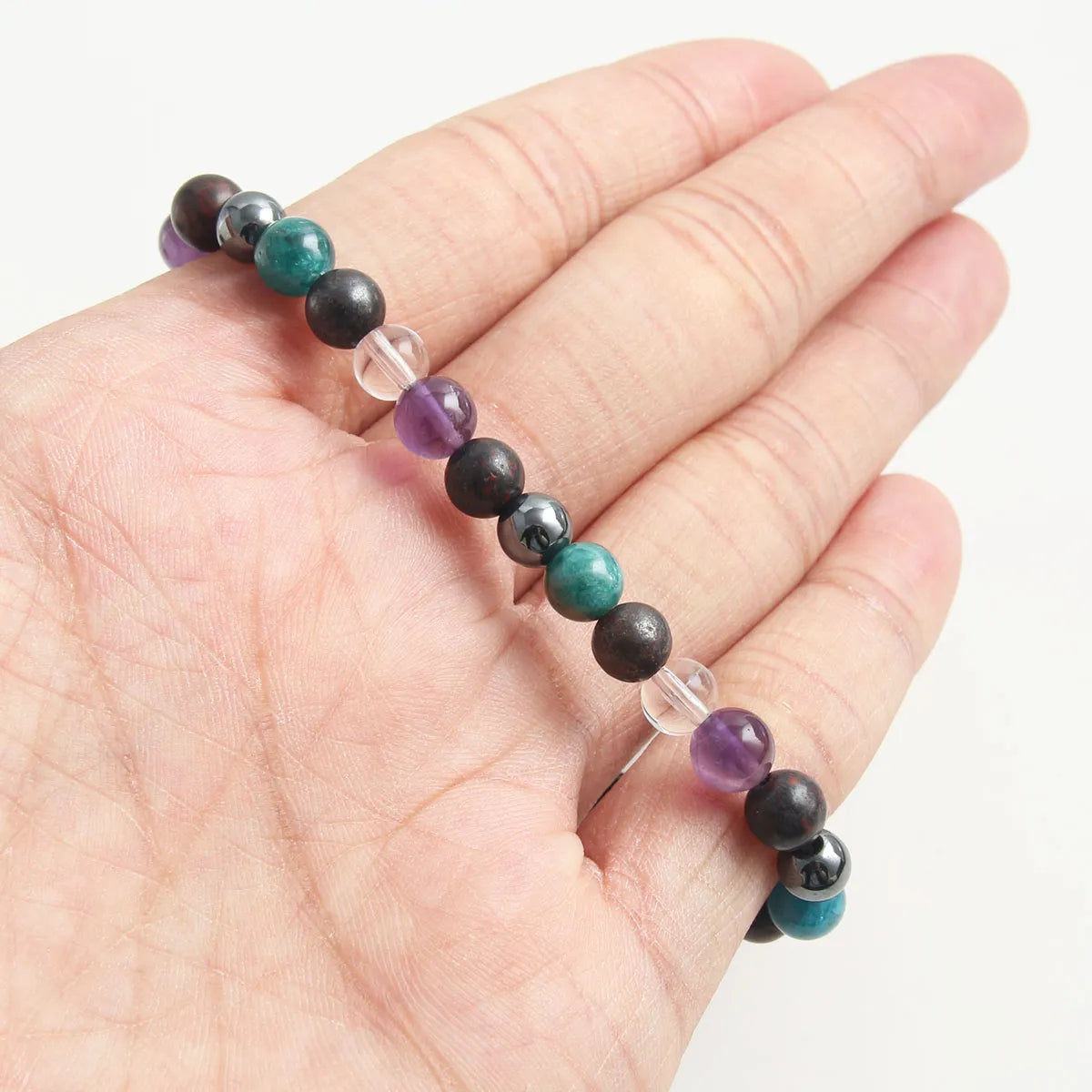 Natural Stone Modern Style Commute Beaded Handmade Round Bracelets