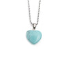 Natural Stone Peach Heart Pendant Fashion Necklaces Wholesale Jewelry Nihaojewelry