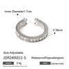 Natural Stone Ring Titanium Steel Non Fading Ring