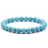 Natural Stone Round Bead Single Ring Bracelet
