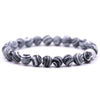 Natural Stone Round Bead Single Ring Bracelet