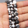 Natural Stone Round Beads Electroplated Jewelry Making Accessories For Handmade Bracelet And Necklace