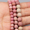 Natural Stone Round Beads Electroplated Jewelry Making Accessories For Handmade Bracelet And Necklace