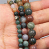 Natural Stone Round Beads Electroplated Jewelry Making Accessories For Handmade Bracelet And Necklace