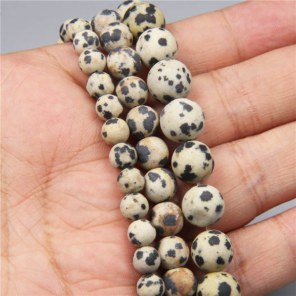 Natural Stone Round Beads Electroplated Jewelry Making Accessories For Handmade Bracelet And Necklace