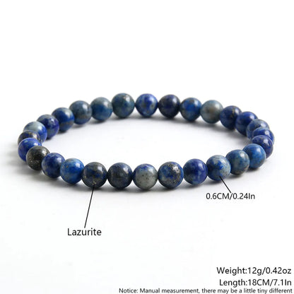 Natural Stone Simple Style Commute Beaded Handmade Round Bracelets