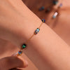 Natural Stone 316L Stainless Steel 18K Gold Plated Necklace And Bracelet Fashion Personality Jewelry