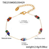 Natural Stone 316L Stainless Steel 18K Gold Plated Necklace And Bracelet Fashion Personality Jewelry