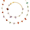 Natural Stone 316L Stainless Steel Gold Plated Pendant Necklace And Bracelet Fashion Jewelry Accessories