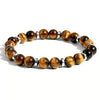 Natural White Pine Blue Pine Elastic String Beaded Handmade Agate Bracelet With Animal Zodiac Pattern For Men And Women