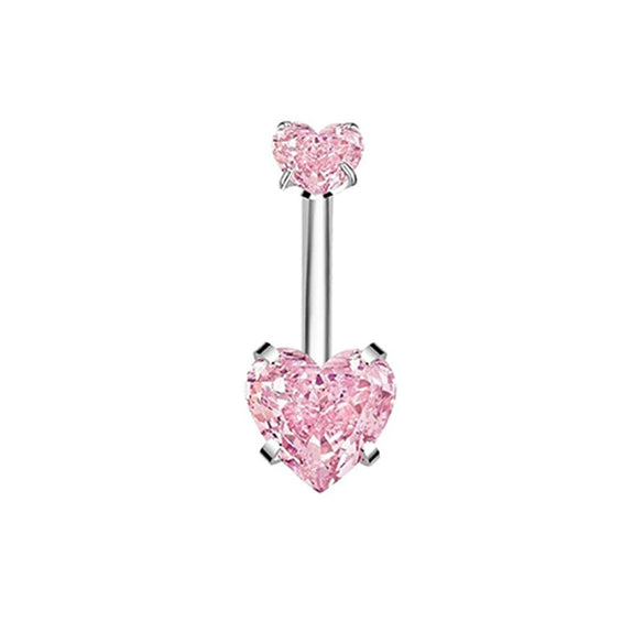 Navel Buckle Piercing Navel Nail Stainless Steel Copper With New Zircon Geometric Hip Hop Style Electroplated