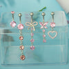 Navel Decoration Stainless Steel Geometric Simple Style Electroplating Jewelry