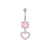 Navel Decoration Stainless Steel Geometric Simple Style Electroplating Jewelry
