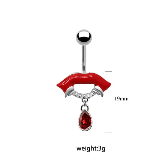 Navel Ring Hip Hop Style Zinc Alloy Geometric Design