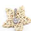 Navel Ring Jewelry Brass White Steel Drop Shape Cartoon Style Unisex