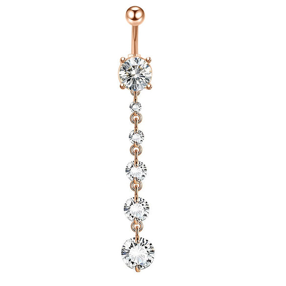 Navel Ring Set Stainless Steel Bow Style Body Piercing Jewelry