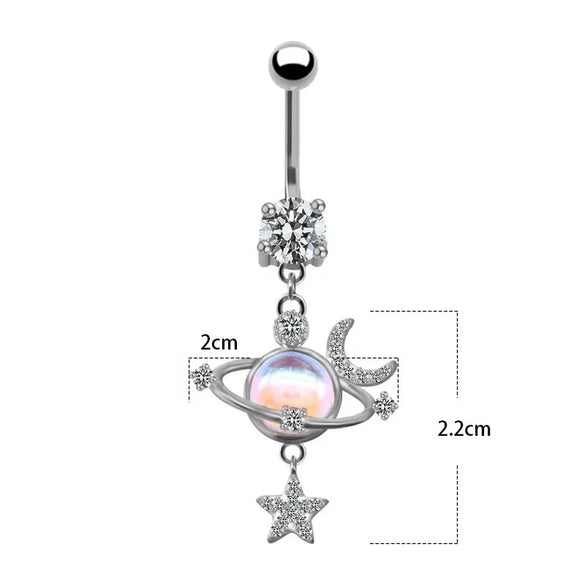Navel Ring Stainless Steel Animal Zodiac Electroplated Body Piercing Jewelry