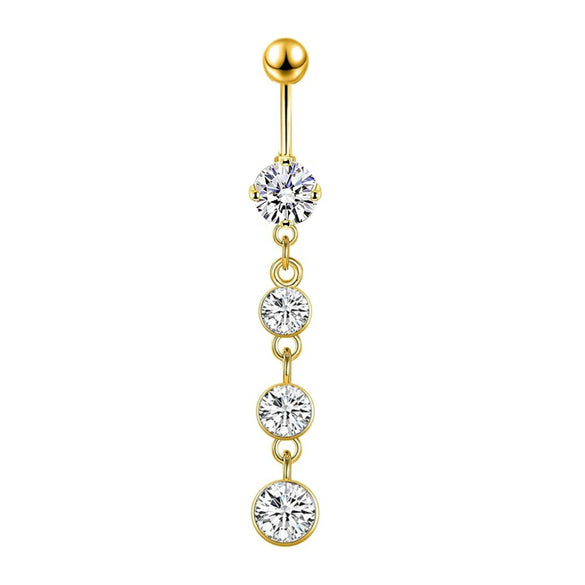 Navel Ring Stainless Steel Heart Shape Electroplating Accessories