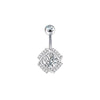 Navel Ring Stainless Steel Hiphop Geometric Electroplated Copper Accessories