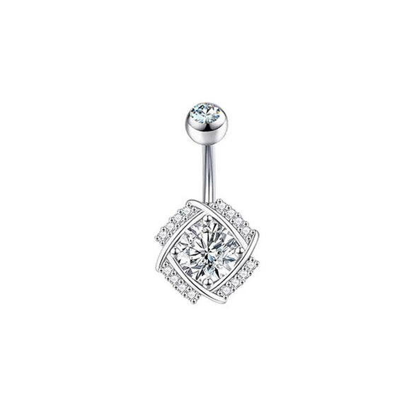 Navel Ring Stainless Steel Hiphop Geometric Electroplated Copper Accessories