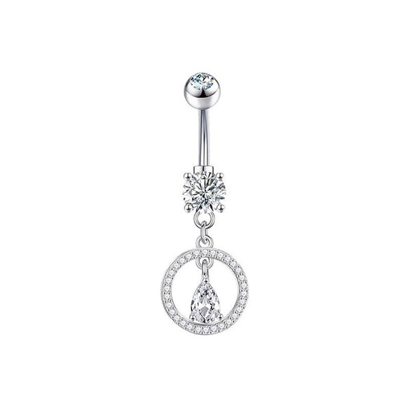 Navel Ring Stainless Steel Hiphop Geometric Electroplated Copper Accessories