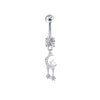 Navel Ring Stainless Steel Hiphop Geometric Electroplated Copper Accessories