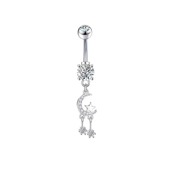 Navel Ring Stainless Steel Hiphop Geometric Electroplated Copper Accessories