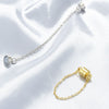 Necklace Accessories Copper Electroplated Safety Chain Magnet Buckle Pearl