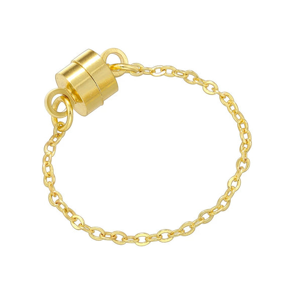 Necklace Accessories Copper Electroplated Safety Chain Magnet Buckle Pearl