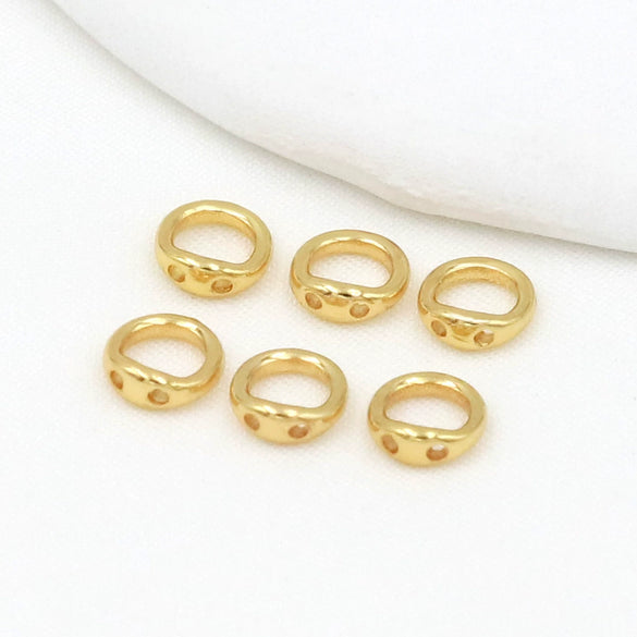 Necklace Accessories Copper Gold Plated Handmade Simple Geometric Ring