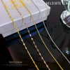 Necklace Accessories Titanium Steel Rose Gold Geometric Style Loose Chain Lip Chain One Year Color Retention