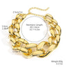 Necklace Acrylic Plastic Resin Geometric Punk Exaggerated Hiphop Electroplating Clavicle Chain